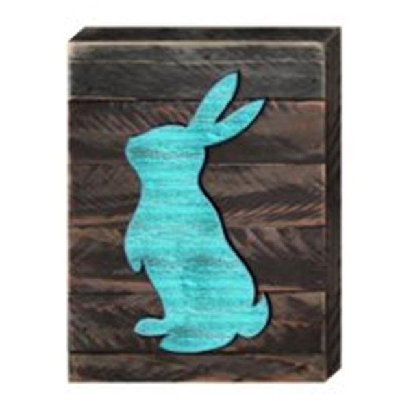 Designocracy Easter Bunny Art on Board Wall Decor 98134208